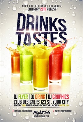 饮料创意海报PSD设计素材